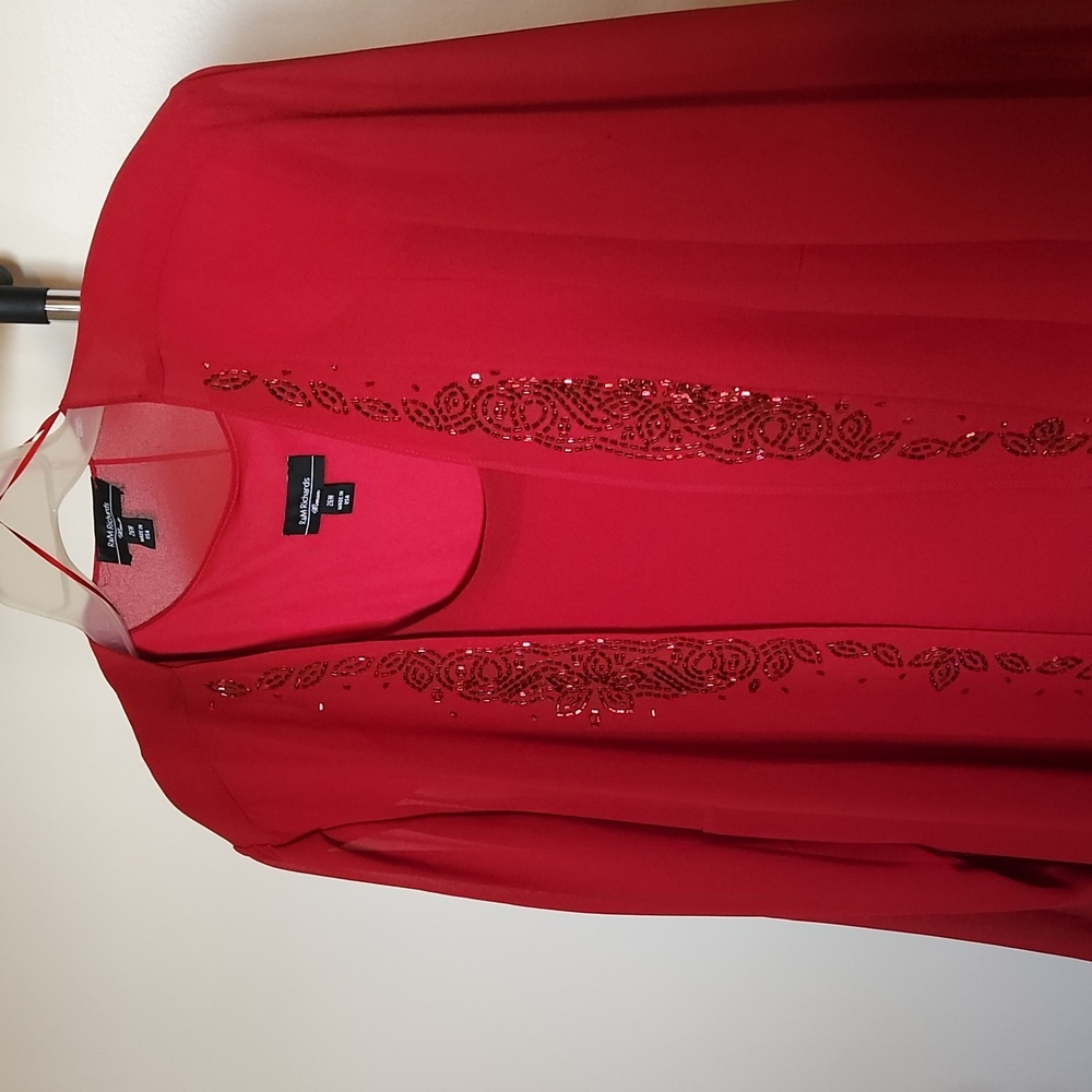 Two Piece Red Dress with Jacket